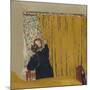 The Yellow Curtain, c.1893-Edouard Vuillard-Mounted Giclee Print