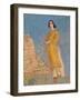 The Yellow Dress, C.1912-Augustus Edwin John-Framed Giclee Print