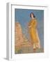 The Yellow Dress, C.1912-Augustus Edwin John-Framed Giclee Print