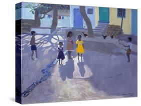 The Yellow Dress, Udaipur, India , 1990-Andrew Macara-Stretched Canvas