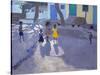 The Yellow Dress, Udaipur, India , 1990-Andrew Macara-Stretched Canvas