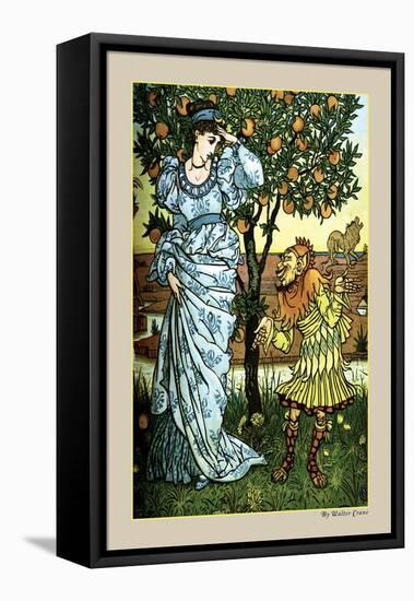 The Yellow Dwarf Rescues Princess, c.1878-Walter Crane-Framed Stretched Canvas