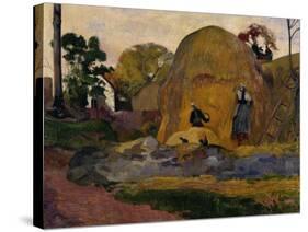 The Yellow Haystacks, c.1889-Paul Gauguin-Stretched Canvas