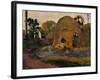 The Yellow Haystacks, c.1889-Paul Gauguin-Framed Giclee Print