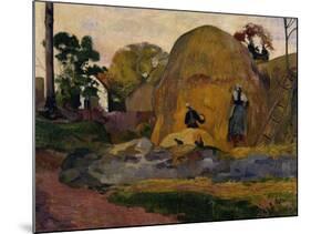 The Yellow Haystacks, c.1889-Paul Gauguin-Mounted Giclee Print