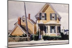 The Yellow House, 1923-Edward Hopper-Mounted Giclee Print