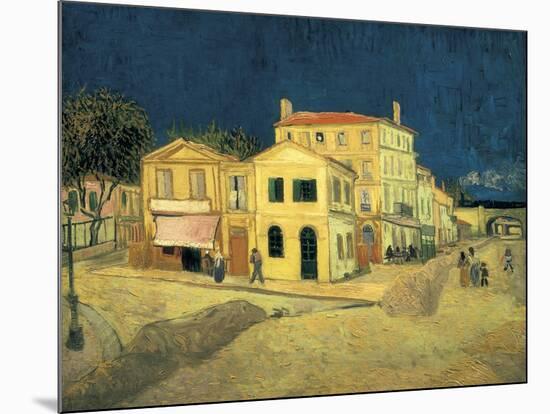 The Yellow House at Arles-Vincent van Gogh-Mounted Art Print