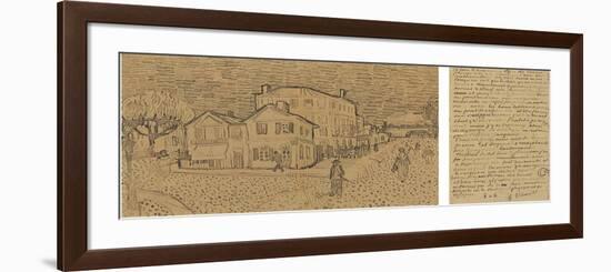 The Yellow House (The Stree), Letter to Theo from Arles, Saturday, 29 September 1888-Vincent van Gogh-Framed Giclee Print