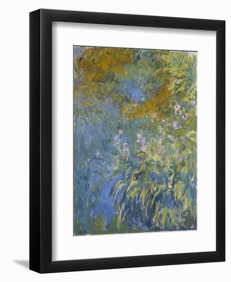 The Yellow Iris-Claude Monet-Framed Giclee Print