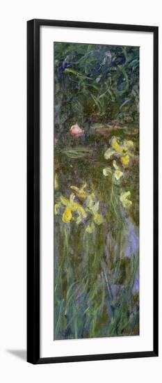 The Yellow Irises, 1914-17-Claude Monet-Framed Giclee Print