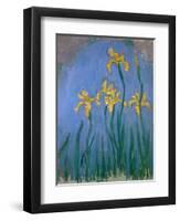 The Yellow Irises, 1918-25-Claude Monet-Framed Giclee Print