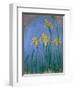 The Yellow Irises, 1918-25-Claude Monet-Framed Giclee Print