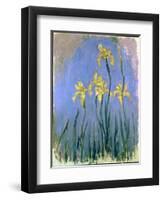 The Yellow Irises, C.1918-25-Claude Monet-Framed Giclee Print