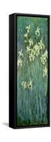 The Yellow Irises-Claude Monet-Framed Stretched Canvas