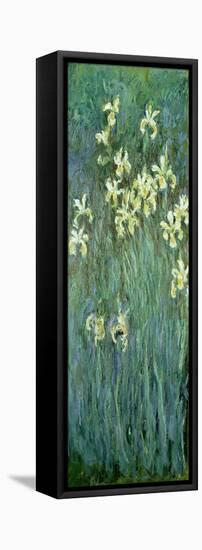 The Yellow Irises-Claude Monet-Framed Stretched Canvas