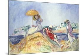 The Yellow Parasol-Henri Lebasque-Mounted Giclee Print