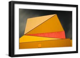 The yellow roof-Gilbert Claes-Framed Art Print