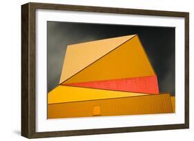 The yellow roof-Gilbert Claes-Framed Art Print