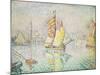 The Yellow Sail, Venice, 1904-Paul Signac-Mounted Giclee Print