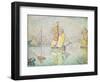 The Yellow Sail, Venice, 1904-Paul Signac-Framed Giclee Print