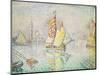 The Yellow Sail, Venice, 1904-Paul Signac-Mounted Giclee Print