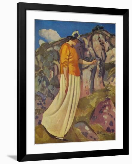 'The Yellow Skirt', 1914-Derwent Lees-Framed Giclee Print