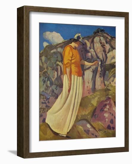 'The Yellow Skirt', 1914-Derwent Lees-Framed Giclee Print