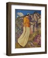 'The Yellow Skirt', 1914-Derwent Lees-Framed Giclee Print