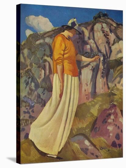 'The Yellow Skirt', 1914-Derwent Lees-Stretched Canvas