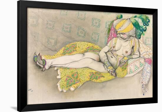 The Yellow Sultana, 1916-Leon Bakst-Framed Giclee Print