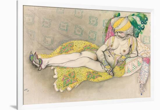 The Yellow Sultana, 1916-Leon Bakst-Framed Giclee Print