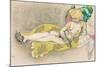 The Yellow Sultana, 1916-Leon Bakst-Mounted Giclee Print