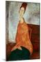 The yellow sweater,1918-1919 Canvas.-Amedeo Modigliani-Mounted Giclee Print