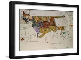 The Yellow Town, 1914-Egon Schiele-Framed Giclee Print