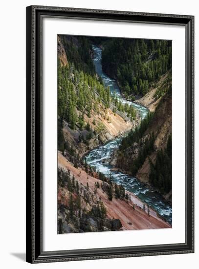 The Yellowstone River Carves Through The Grand Canyon Of The Yellowstone, Yellowstone National Park-Bryan Jolley-Framed Photographic Print