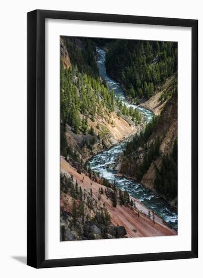 The Yellowstone River Carves Through The Grand Canyon Of The Yellowstone, Yellowstone National Park-Bryan Jolley-Framed Photographic Print