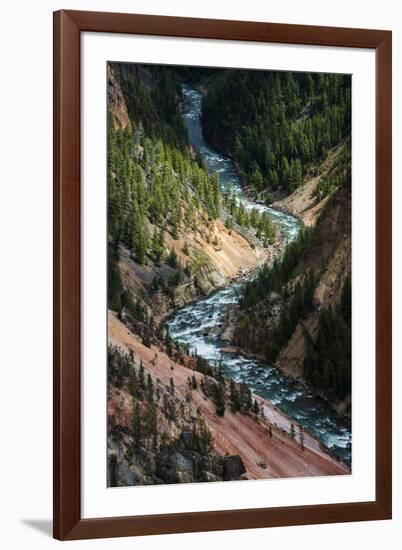 The Yellowstone River Carves Through The Grand Canyon Of The Yellowstone, Yellowstone National Park-Bryan Jolley-Framed Photographic Print