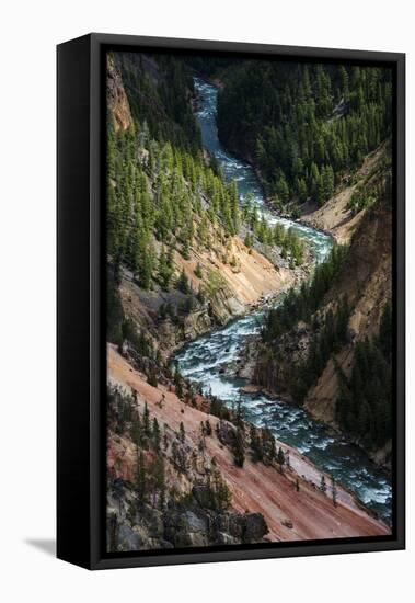 The Yellowstone River Carves Through The Grand Canyon Of The Yellowstone, Yellowstone National Park-Bryan Jolley-Framed Stretched Canvas