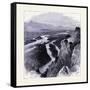 The Yellowstone River United States of America-null-Framed Stretched Canvas