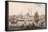 The Yeni Cami and the Port of Istanbul, Second Half of the 18th C-Jean-Baptiste Hilair-Stretched Canvas