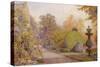 The Yew Walk, Barncluith, Strathclyde-Ernest Arthur Rowe-Stretched Canvas