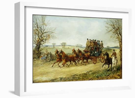 The York to London Royal Mail on the Open Road in Winter-Henry Thomas Alken-Framed Giclee Print