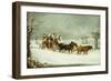 The York to London Royal Mail on the Open Road in Winter-Henry Thomas Alken-Framed Giclee Print