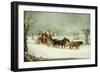 The York to London Royal Mail on the Open Road in Winter-Henry Thomas Alken-Framed Giclee Print