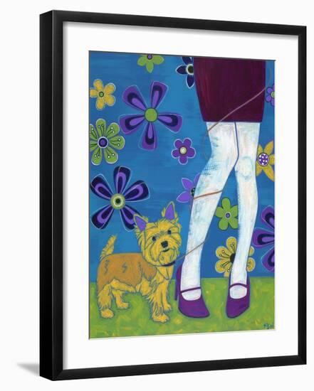 The Yorkie Fandango-Angela Bond-Framed Art Print