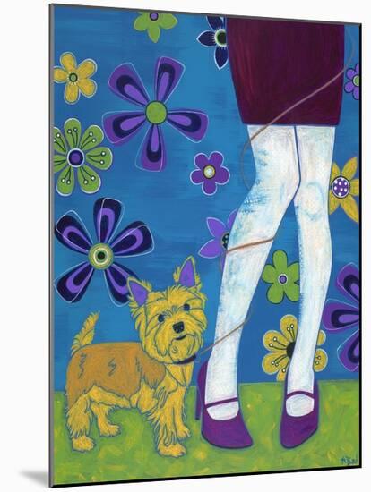 The Yorkie Fandango-Angela Bond-Mounted Art Print