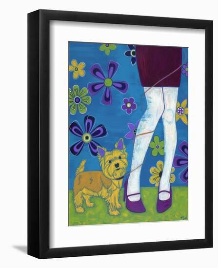 The Yorkie Fandango-Angela Bond-Framed Art Print