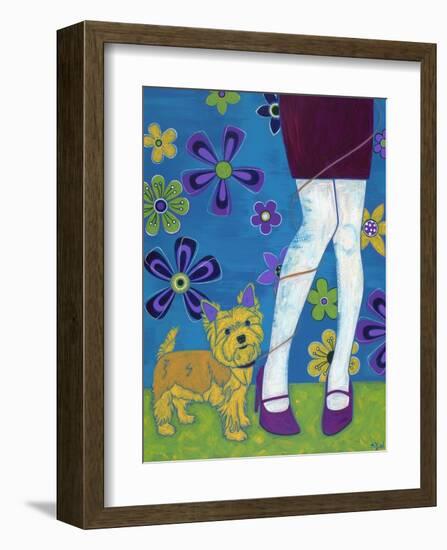 The Yorkie Fandango-Angela Bond-Framed Art Print