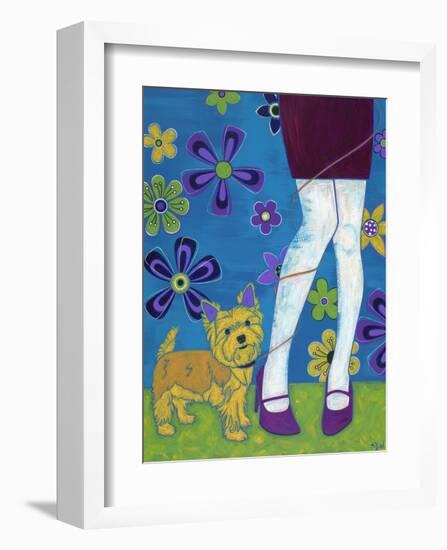 The Yorkie Fandango-Angela Bond-Framed Art Print