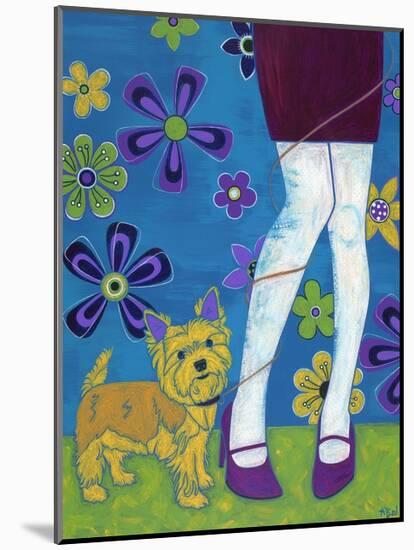 The Yorkie Fandango-Angela Bond-Mounted Art Print